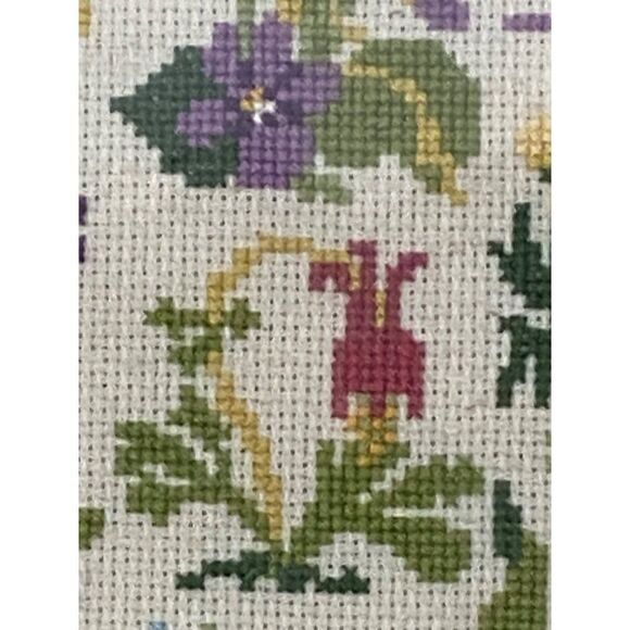 April Showers Bring May Flowers Cross Stitch Embroidered Handmade Artwork Framed - Picture 4 of 6